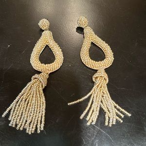 Bugle bead earrings